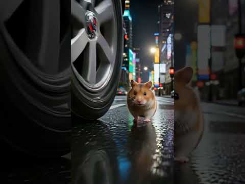 Hammy GenZ - True History --#HamsterLife #UrbanWildlife #ScaryMoment #TinyHero #StreetSurvival--